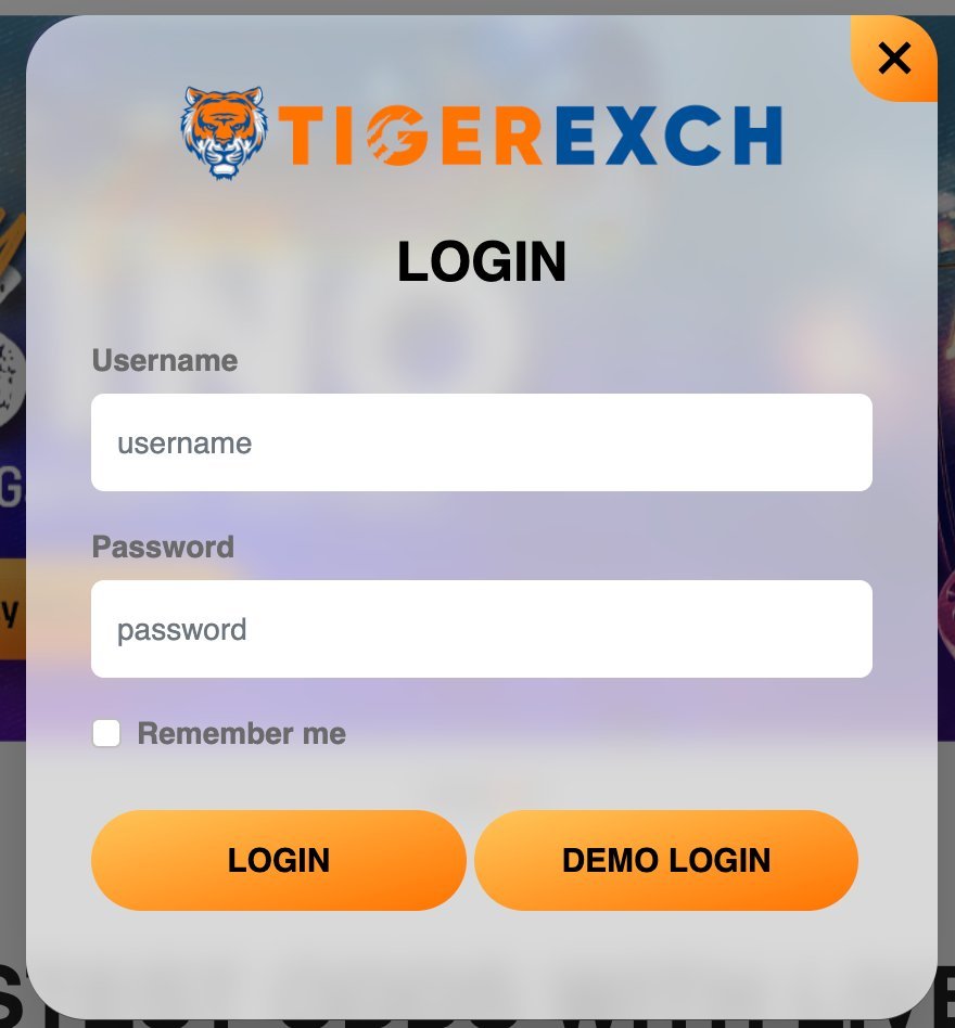 Tiger365 Platform Login